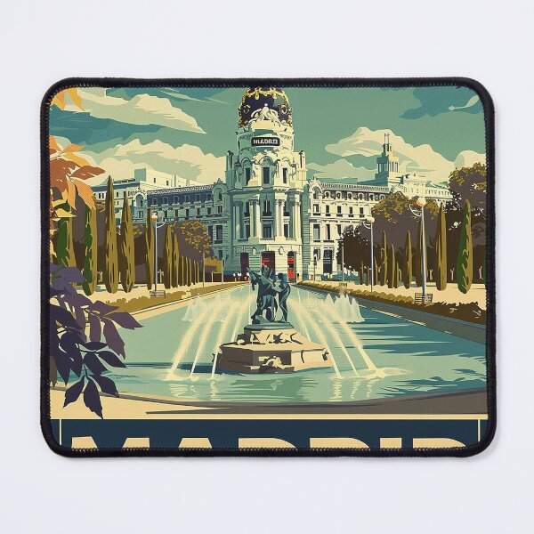 Item preview, Retro Madrid Illustration designed and sold by nomiraclehere.