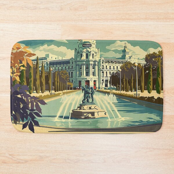 Item preview, Retro Madrid Illustration designed and sold by nomiraclehere.