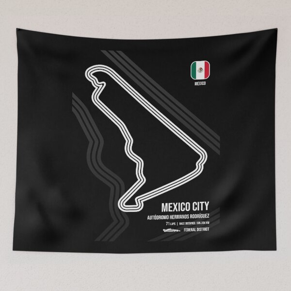 Item preview, Mexico City Race Track (B&W) designed and sold by Mariel  Toigo.