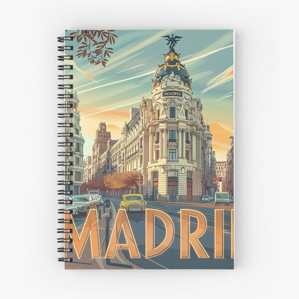 Artikelvorschau, Retro Madrid Illustration entworfen und verkauft von nomiraclehere.