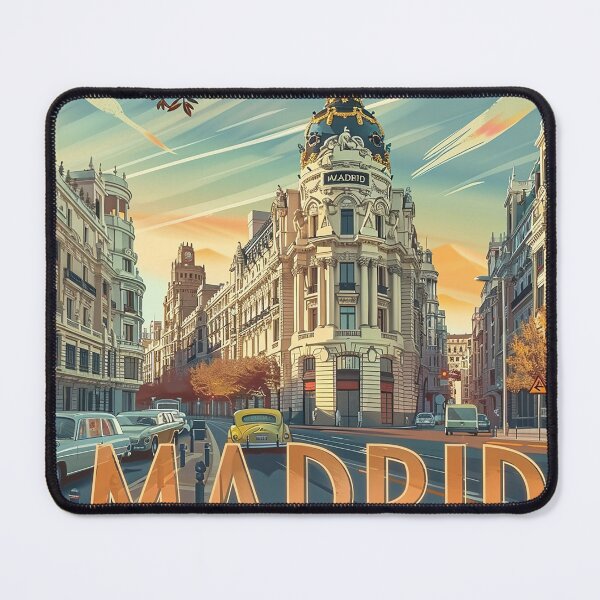 Item preview, Retro Madrid Illustration designed and sold by nomiraclehere.