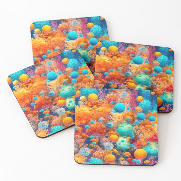 Item preview, Colorful Ocean Underwater Bubbles designed and sold by Health And Fitness Posts e-Store.