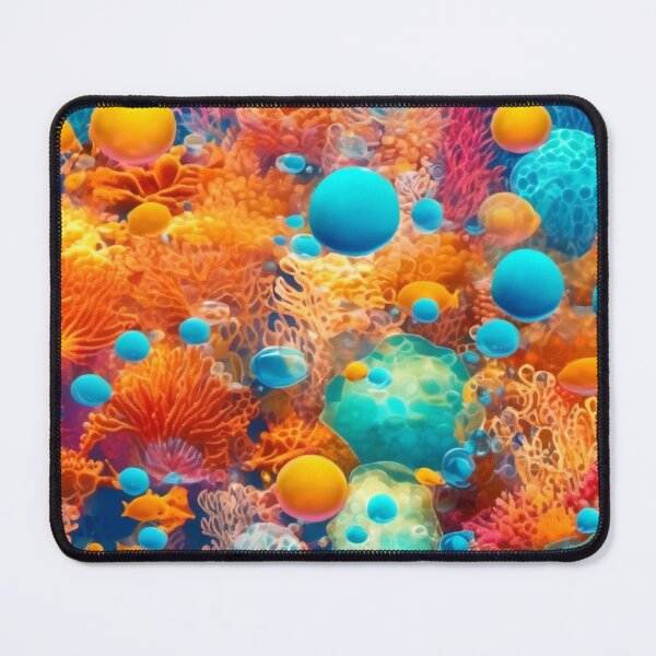Item preview, Colorful Ocean Underwater Bubbles designed and sold by Health And Fitness Posts e-Store.