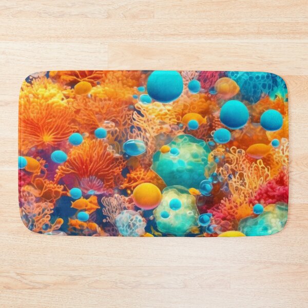 Item preview, Colorful Ocean Underwater Bubbles designed and sold by Health And Fitness Posts e-Store.