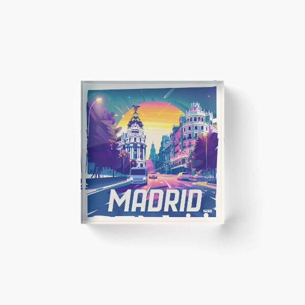 Artikelvorschau, Retro Madrid Illustration entworfen und verkauft von nomiraclehere.