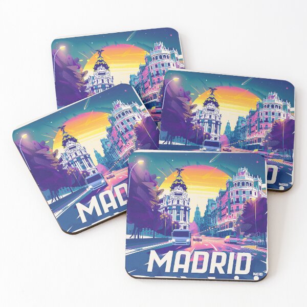 Artikelvorschau, Retro Madrid Illustration entworfen und verkauft von nomiraclehere.
