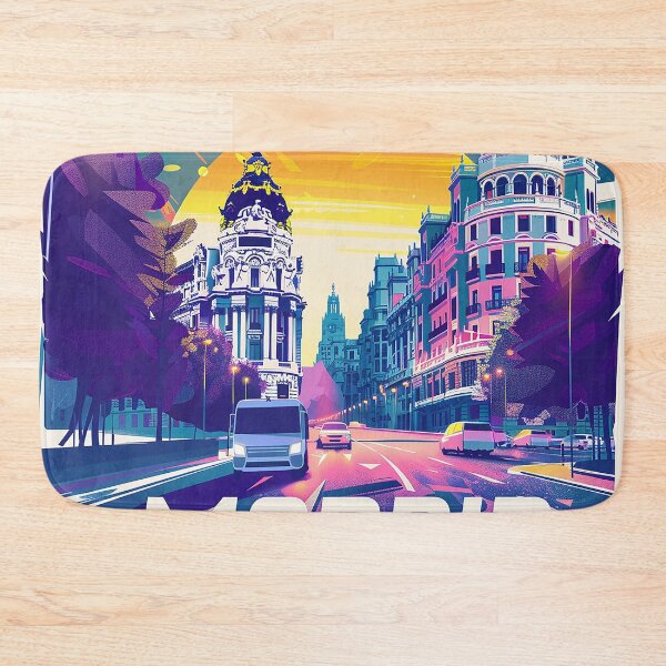 Item preview, Retro Madrid Illustration designed and sold by nomiraclehere.