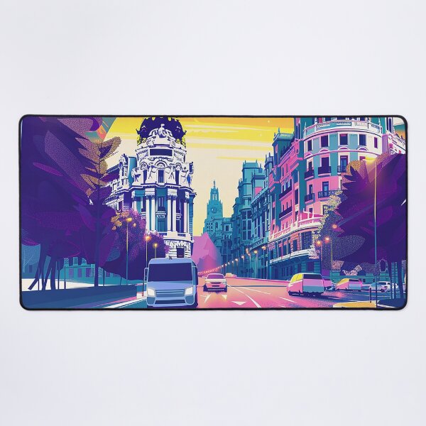 Item preview, Retro Madrid Illustration designed and sold by nomiraclehere.
