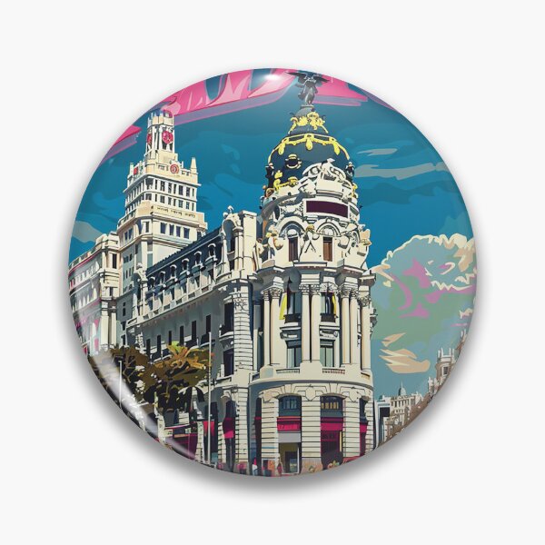Artikelvorschau, Retro Madrid Illustration entworfen und verkauft von nomiraclehere.