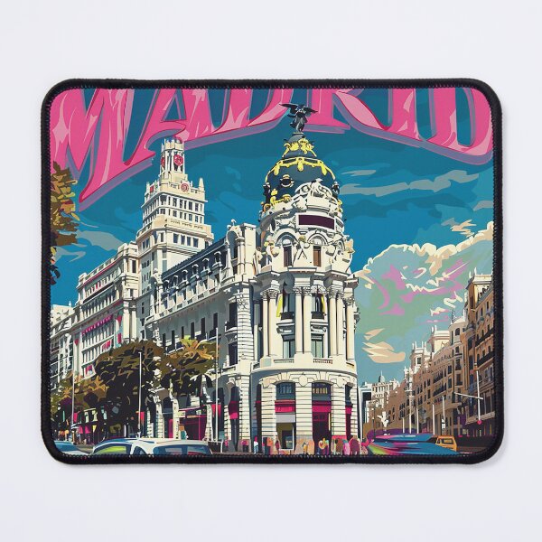 Item preview, Retro Madrid Illustration designed and sold by nomiraclehere.