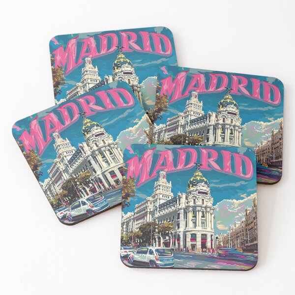 Artikelvorschau, Retro Madrid Illustration entworfen und verkauft von nomiraclehere.