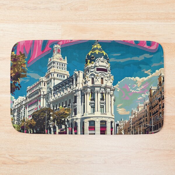 Item preview, Retro Madrid Illustration designed and sold by nomiraclehere.