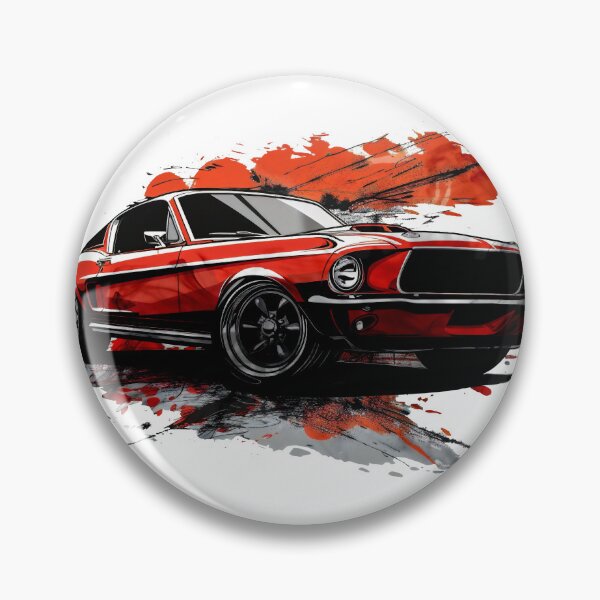 Item preview, Red muscle car designed and sold by javierparra.