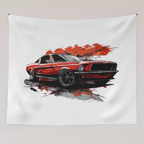 Item preview, Red muscle car designed and sold by javierparra.