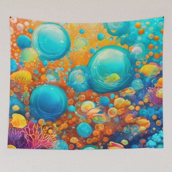 Item preview, Colorful Ocean Bubble Design designed and sold by Health And Fitness Posts e-Store.