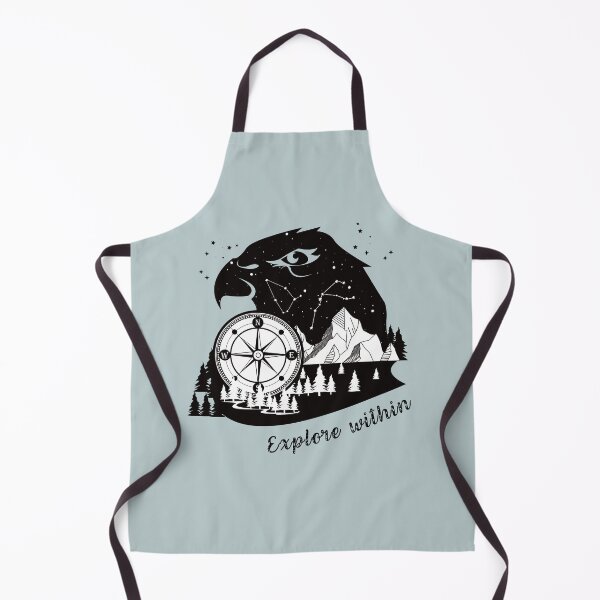 Item preview, Celestial eagle inspirational exploration quote designed and sold by MonochromeEcho.