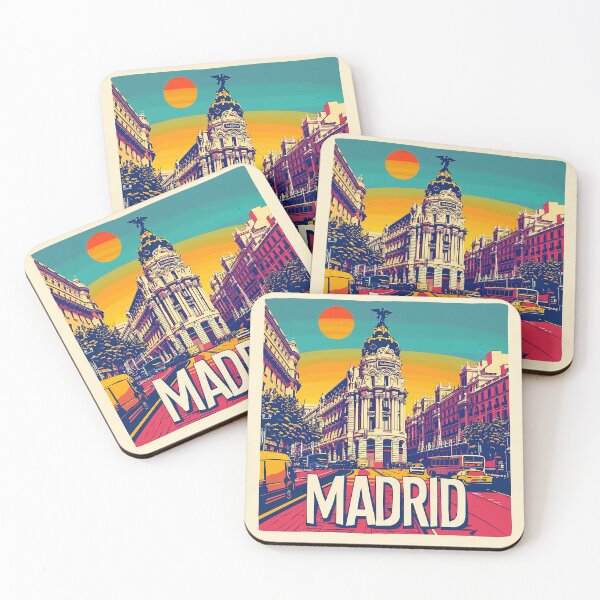 Item preview, Retro Madrid Illustration designed and sold by nomiraclehere.