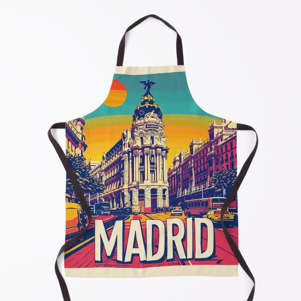 Item preview, Retro Madrid Illustration designed and sold by nomiraclehere.