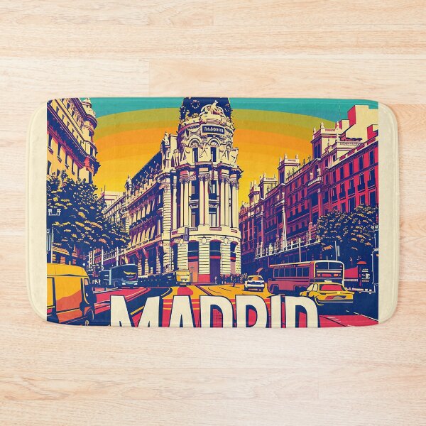 Item preview, Retro Madrid Illustration designed and sold by nomiraclehere.