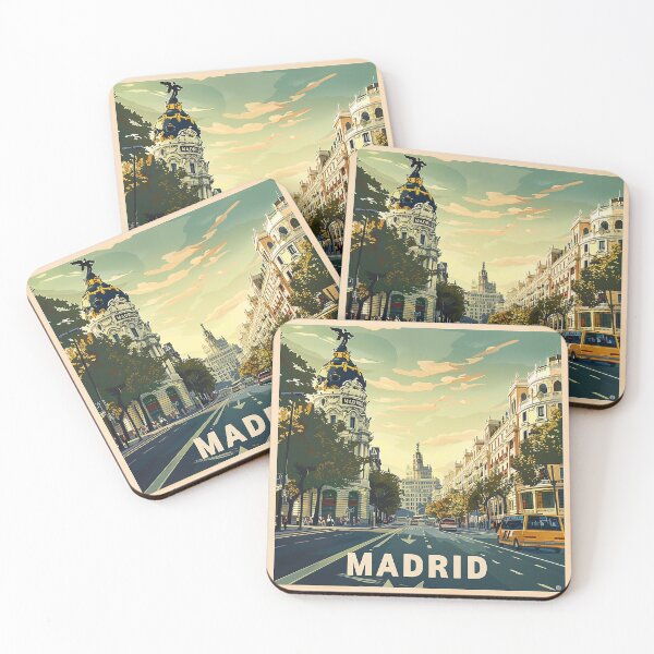 Item preview, Retro Madrid Illustration designed and sold by nomiraclehere.