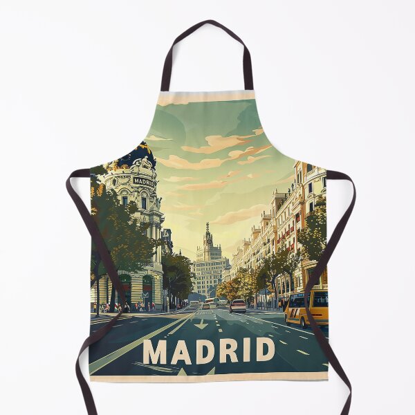 Artikelvorschau, Retro Madrid Illustration entworfen und verkauft von nomiraclehere.