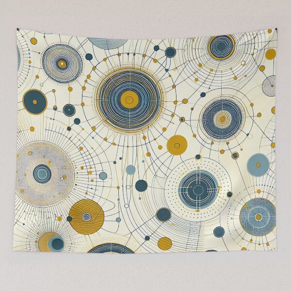 Item preview,  Abstract Geometric Circles Seamless Pattern designed and sold by asbno19.