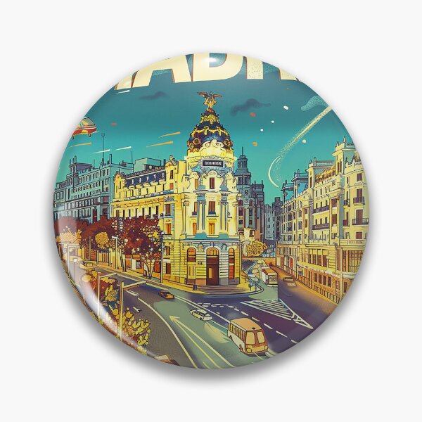 Item preview, Retro Madrid Illustration designed and sold by nomiraclehere.