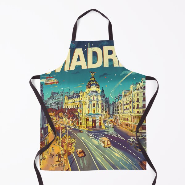 Item preview, Retro Madrid Illustration designed and sold by nomiraclehere.