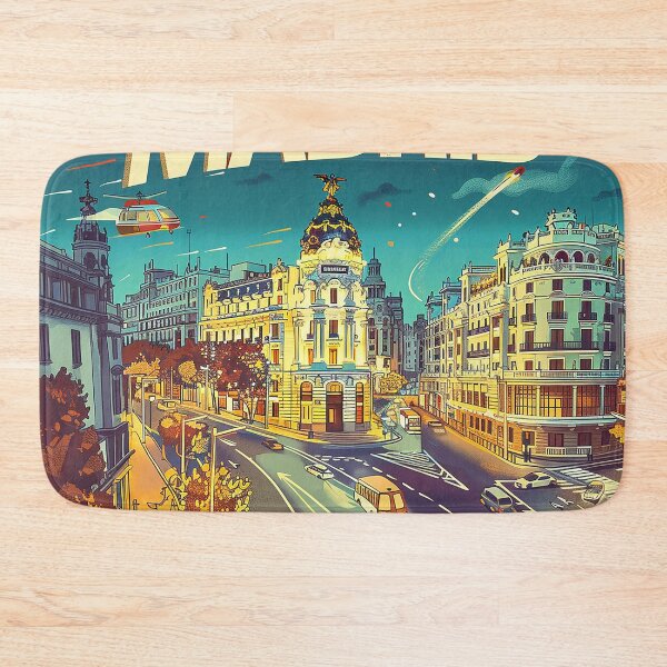 Item preview, Retro Madrid Illustration designed and sold by nomiraclehere.