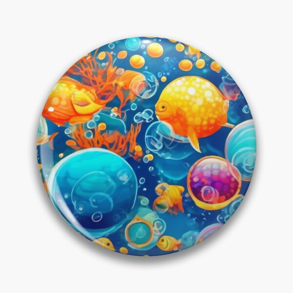 Item preview, Warm Tone Oceanic Bubbles designed and sold by Health And Fitness Posts e-Store.