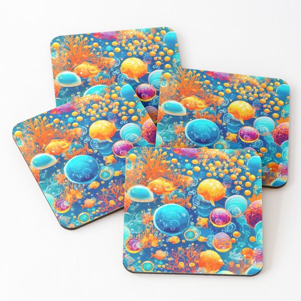 Item preview, Warm Tone Oceanic Bubbles designed and sold by Health And Fitness Posts e-Store.