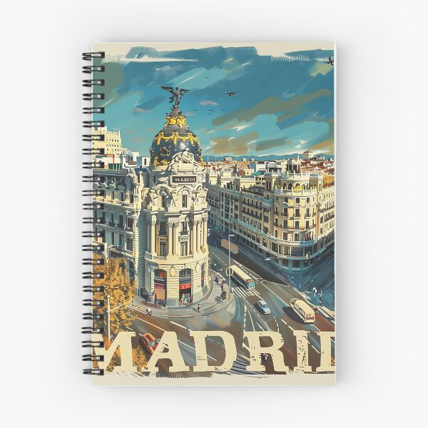 Artikelvorschau, Retro Madrid Illustration entworfen und verkauft von nomiraclehere.