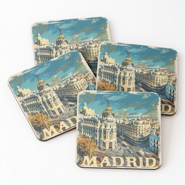 Item preview, Retro Madrid Illustration designed and sold by nomiraclehere.