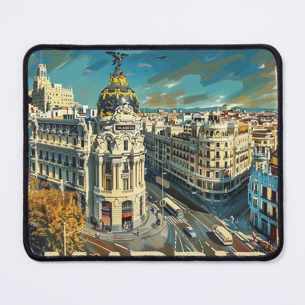 Item preview, Retro Madrid Illustration designed and sold by nomiraclehere.