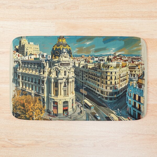 Item preview, Retro Madrid Illustration designed and sold by nomiraclehere.