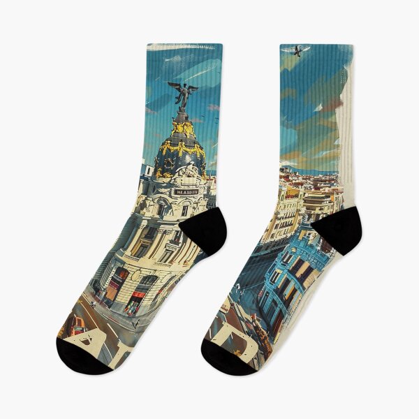 Item preview, Retro Madrid Illustration designed and sold by nomiraclehere.