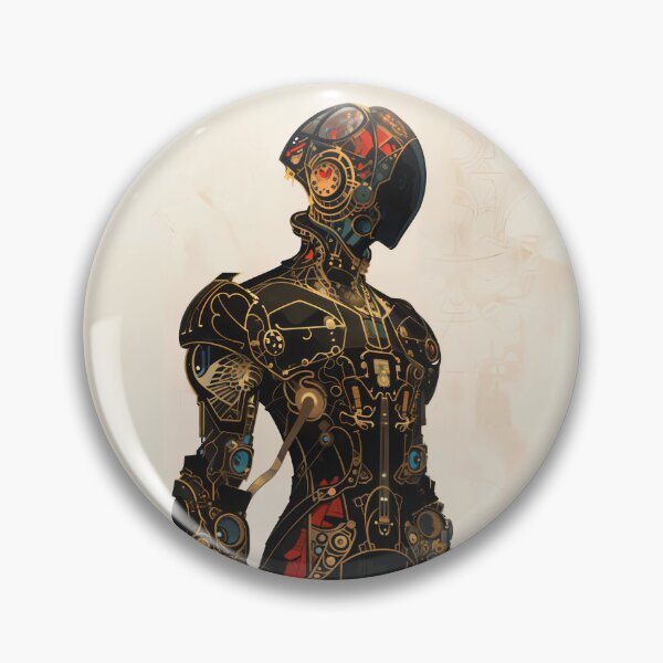 Item preview, Victorian Cyberpunk Art Nouveau Android designed and sold by entwithanaxe.