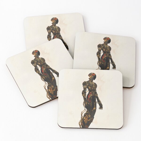 Item preview, Victorian Cyberpunk Art Nouveau Android designed and sold by entwithanaxe.