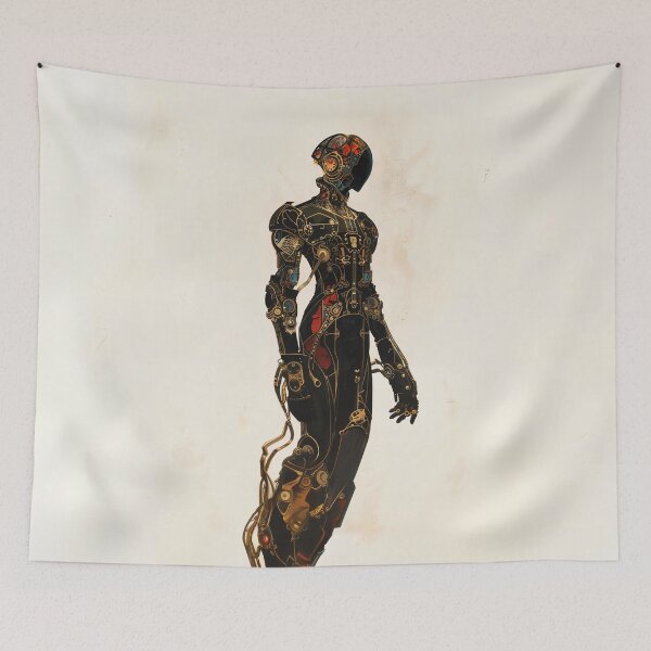 Item preview, Victorian Cyberpunk Art Nouveau Android designed and sold by entwithanaxe.