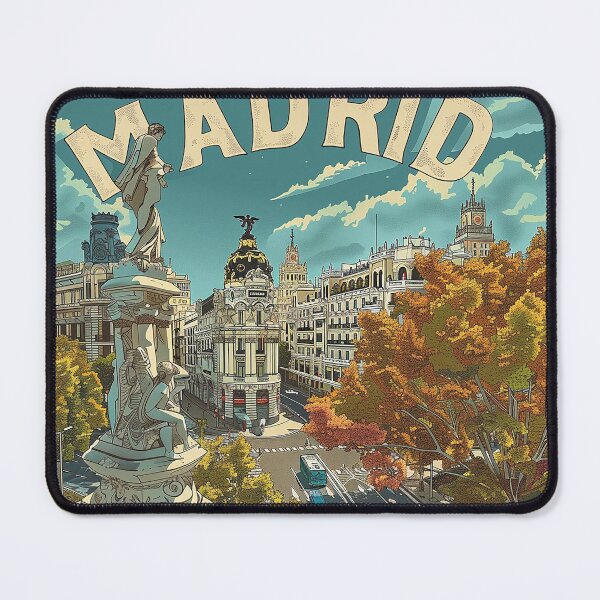 Item preview, Retro Madrid Illustration designed and sold by nomiraclehere.