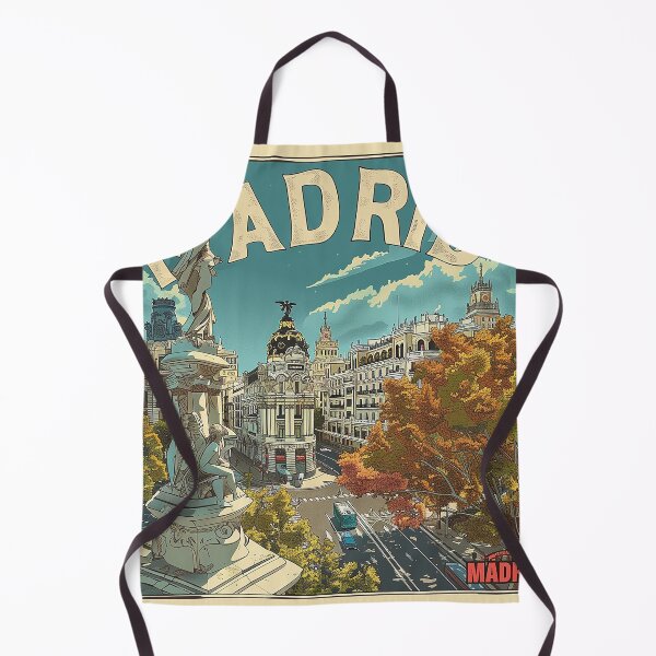Artikelvorschau, Retro Madrid Illustration entworfen und verkauft von nomiraclehere.
