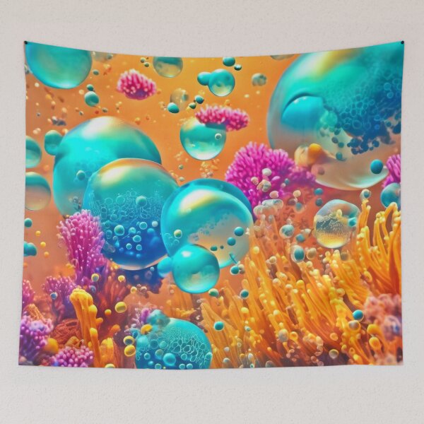 Item preview, Colorful Ocean Bubble Art designed and sold by Health And Fitness Posts e-Store.