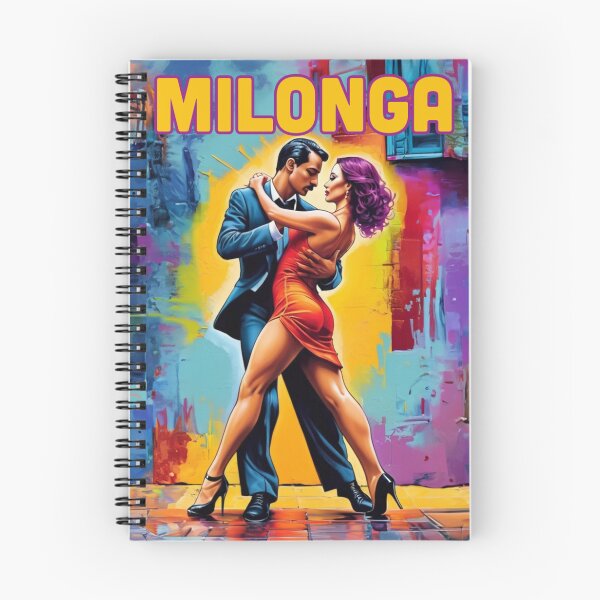 Item preview, Milonga Dance couple vibrant colors designed and sold by La Loca.