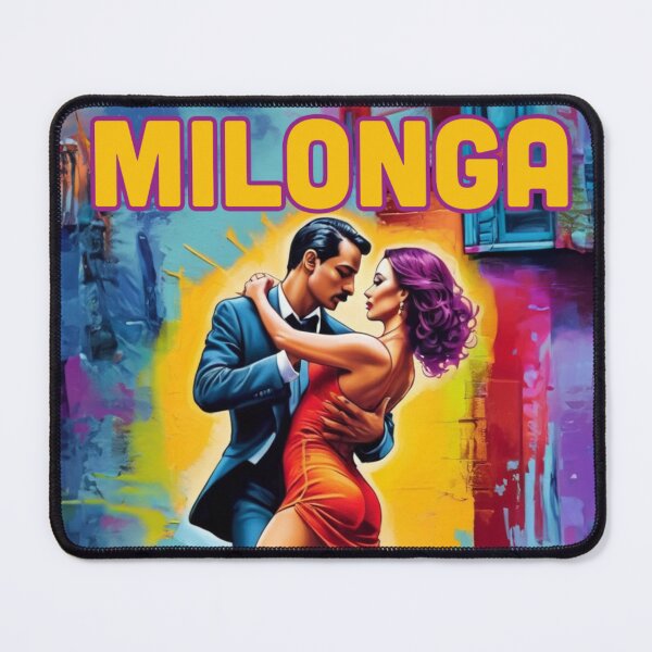 Item preview, Milonga Dance couple vibrant colors designed and sold by La Loca.