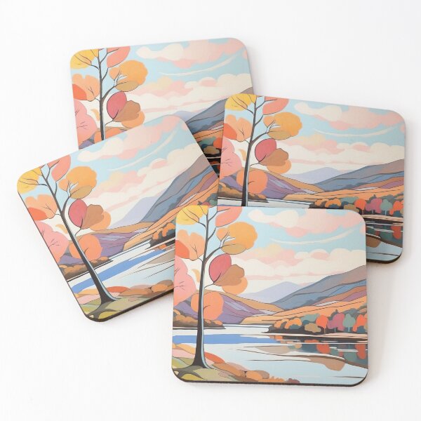 Item preview, Autumn Reflections in Serene Lakeside Vista designed and sold by ArtComixHaven.