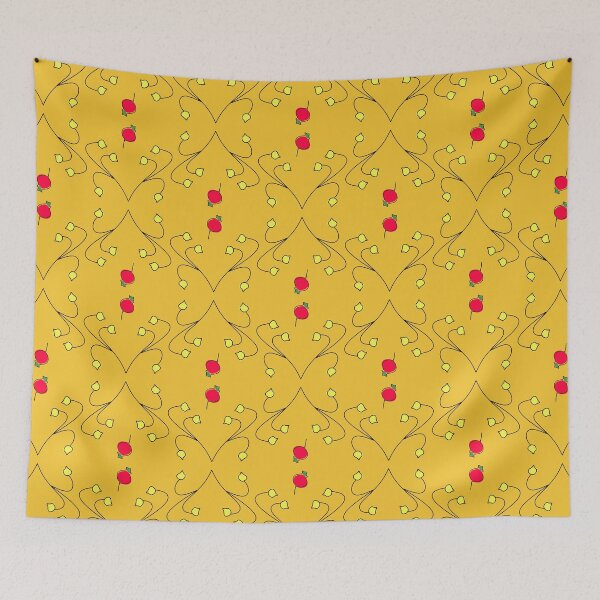 Item preview, Red berries on yellow designed and sold by ANVivid.
