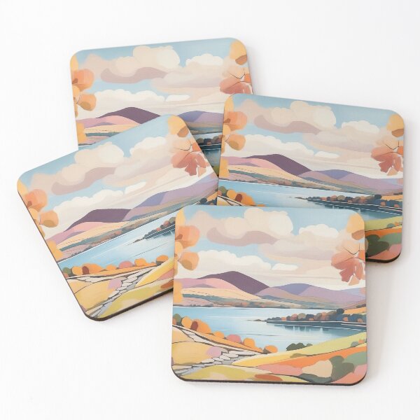 Item preview, Autumn Pathway Calm Waters and Vibrant Foliage Unite designed and sold by ArtComixHaven.