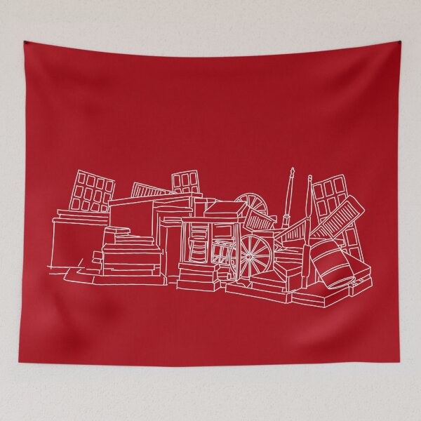 Item preview, Les Misérables Barricade Outline designed and sold by byebyesally.