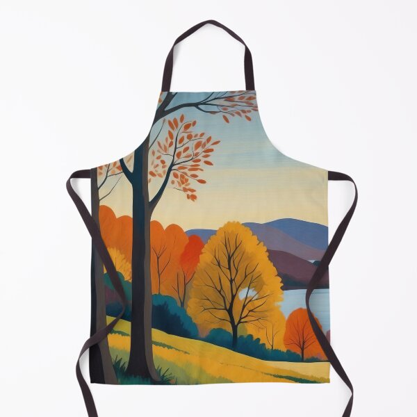 Item preview, Autumn Twilight Peaceful Lake Amidst Colourful Foliage designed and sold by ArtComixHaven.