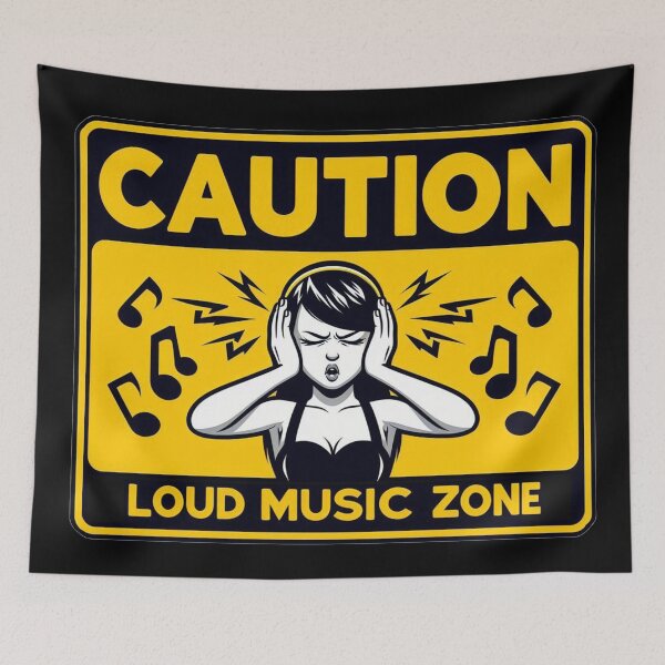 Item preview, CAUTION! loud music designed and sold by Gnfree.